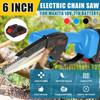 6-дюймовая электрическая цепная пила, пила для обрезки, 1200 Вт, аккумуляторная, садовая пила для валки деревьев, инструменты для резки дерева для аккумулятора Makita