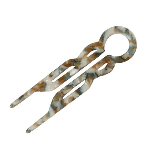 U-образная ацетатная заколка для волос, легкая, нескользящая, длинная, густая, шпилька для волос, французский пучок, аксессуары для волос для женщин и девочек