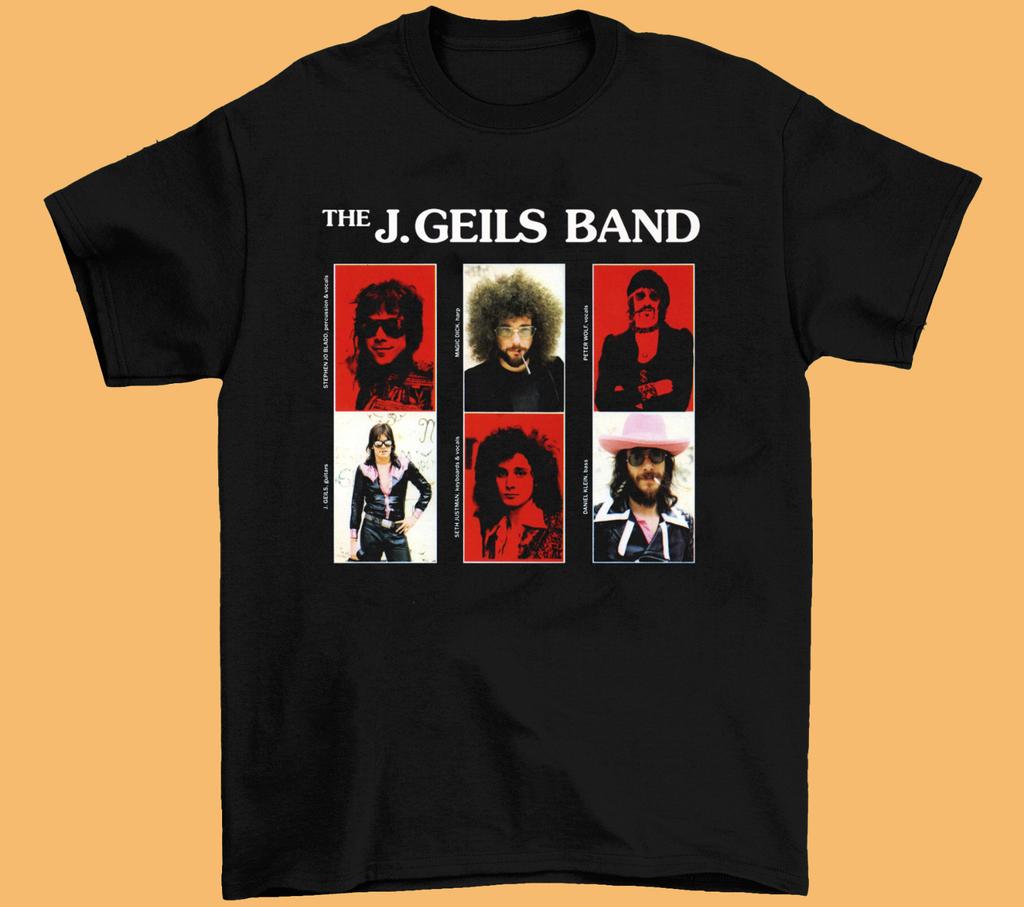 J. Geils Band Member Black Short Sleeve T-Shirt - All Sizes