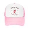 Summer Sun Hats Greenland Map Flag Travel Souvenir Greenlandic Pride Roots Baseball Cap Trucker Hat FeUnisex Unisex Snapback Cap