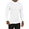 DeepSEA Half Turtleneck Striped Non-Pilling Slim Fit Knitwear Sweater 2505491