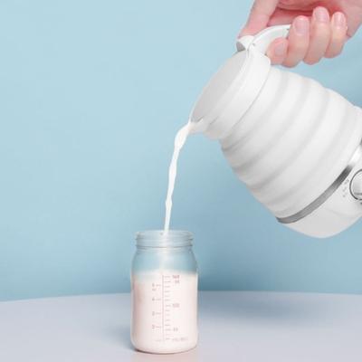 Складной портативный чайник для путешествий, улучшенный силиконовый 5-минутный нагреватель для быстрого складывания электрического чайника