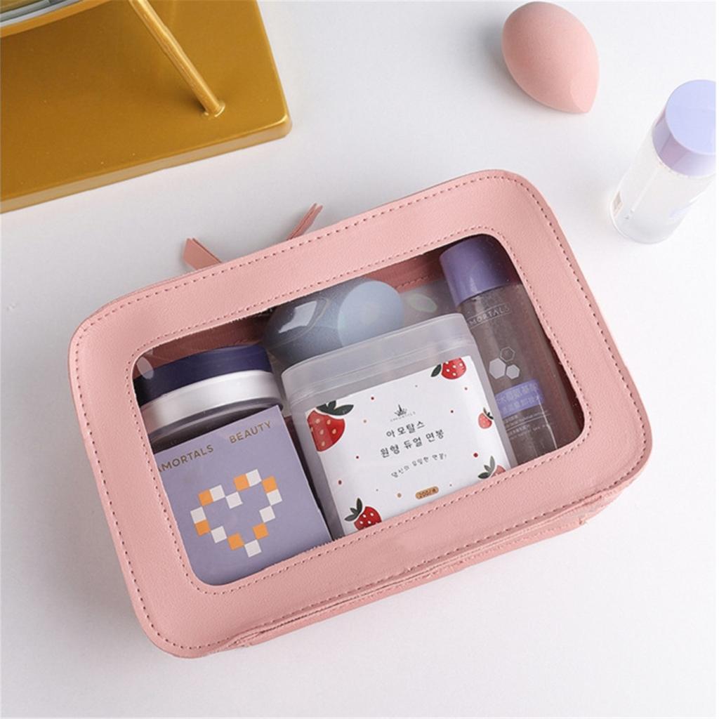 ПВХ косметичка прозрачная большой вместимости сумка для ванной водонепроницаемая портативная сумка для стирки женская портативная дорожная сумка для хранения косметичка