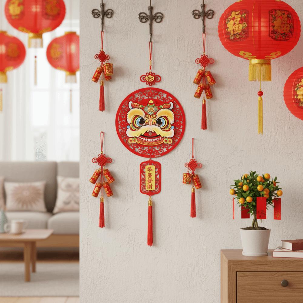 Exquisite Chinese New Year Decoration Blessing Words Door Sign  Festival Celebration