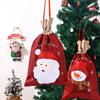Christmas decoration supplies Christmas gift bag Christmas candy bag Santa burlap gift bag tote bag