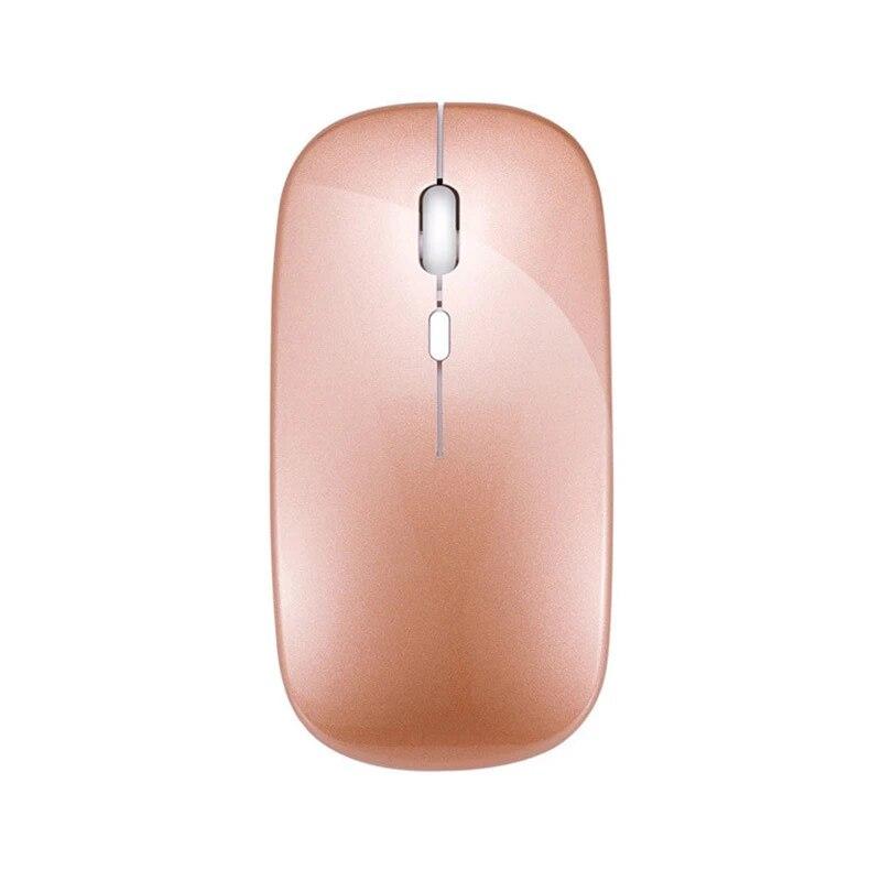 Thin Usb Optical Rechargeable Wireless Mouse 2.4g Receiver Super Slim Mouse Cordless Computer Pc Laptop Desktop