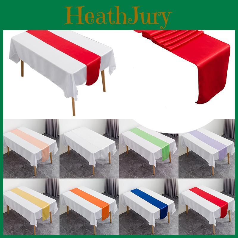 Chic Red Satin Table Runner For Beautifully Decorated Buffets And Parties