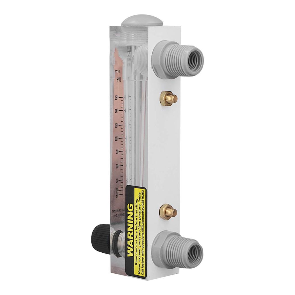 16‑160LPH Adjustable Liquid Flowmeter Transparent High Accuracy Water Flow Meter Panel Type