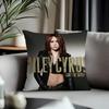 Viral MMiley Cyrusew Cushion Cover Antidustmite Pillowcase Invisible Zipper Silky Short Plush Sofa Cushion Cover
