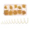 500PCS Sharpened Barb Fishing Hooks Set High Carbon Steel Fishing Hooks  Freshwater Fishing