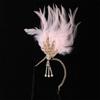 Gatsby Cosplay Dress Headwear Korean Style Headband Feather Headwear Masquerade Party Accessories Sequin Hair