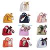 HX6F Leather Handbag Packaging Box Small Candy Bag Gift Bag for Phones Wallets Candy