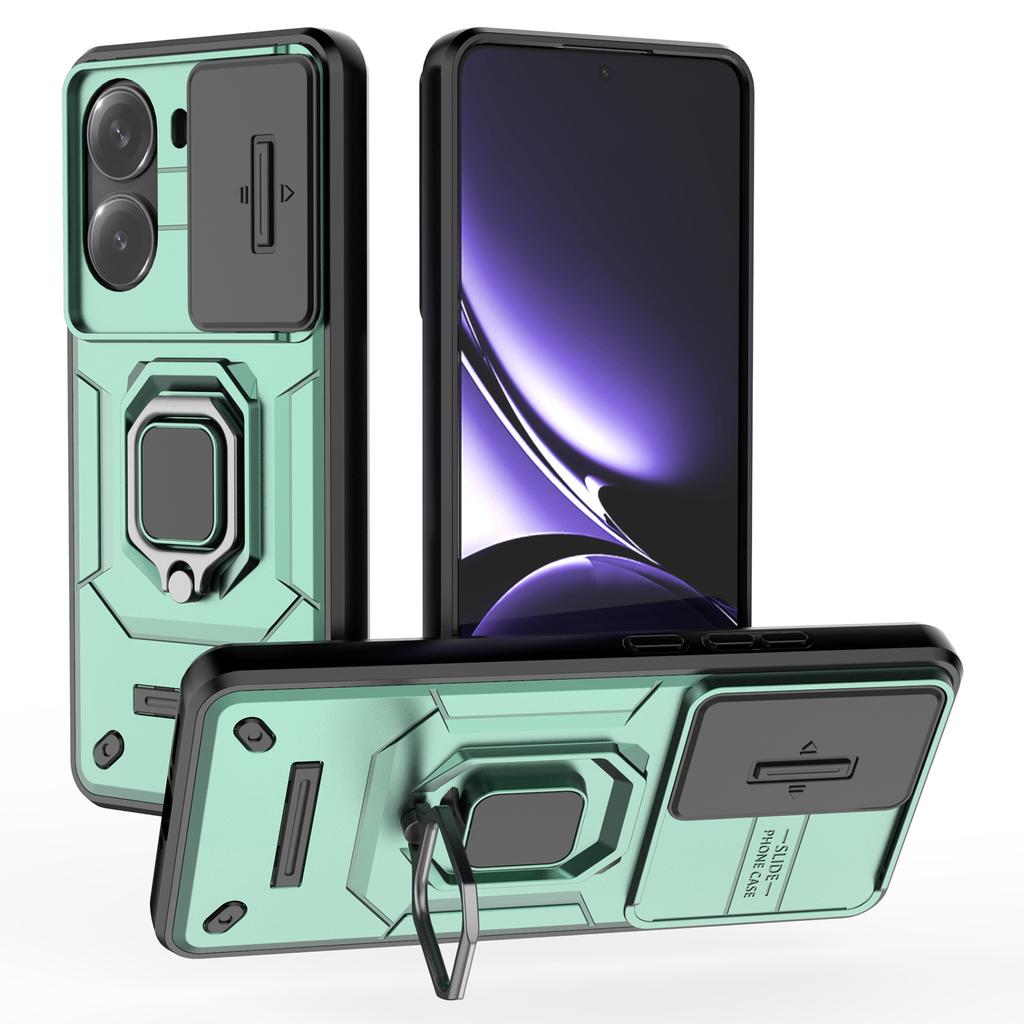 Для Xiaomi Poco X7 Pro 5G/Redmi Turbo 4 5G Чехол PC+TPU Подставка Защита телефона с крышкой для объектива