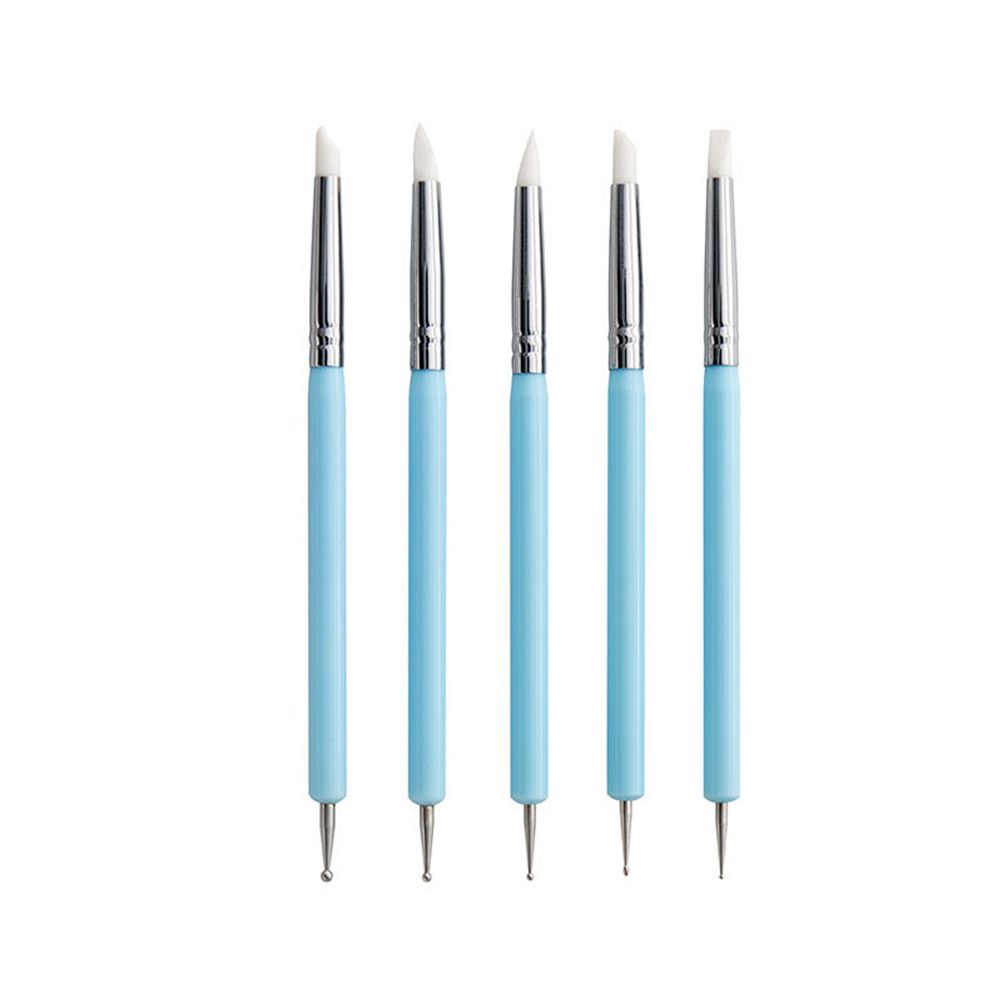 Modeling Silicone Dotting Nail Art Sculpting Tool Pottery Clay Brush