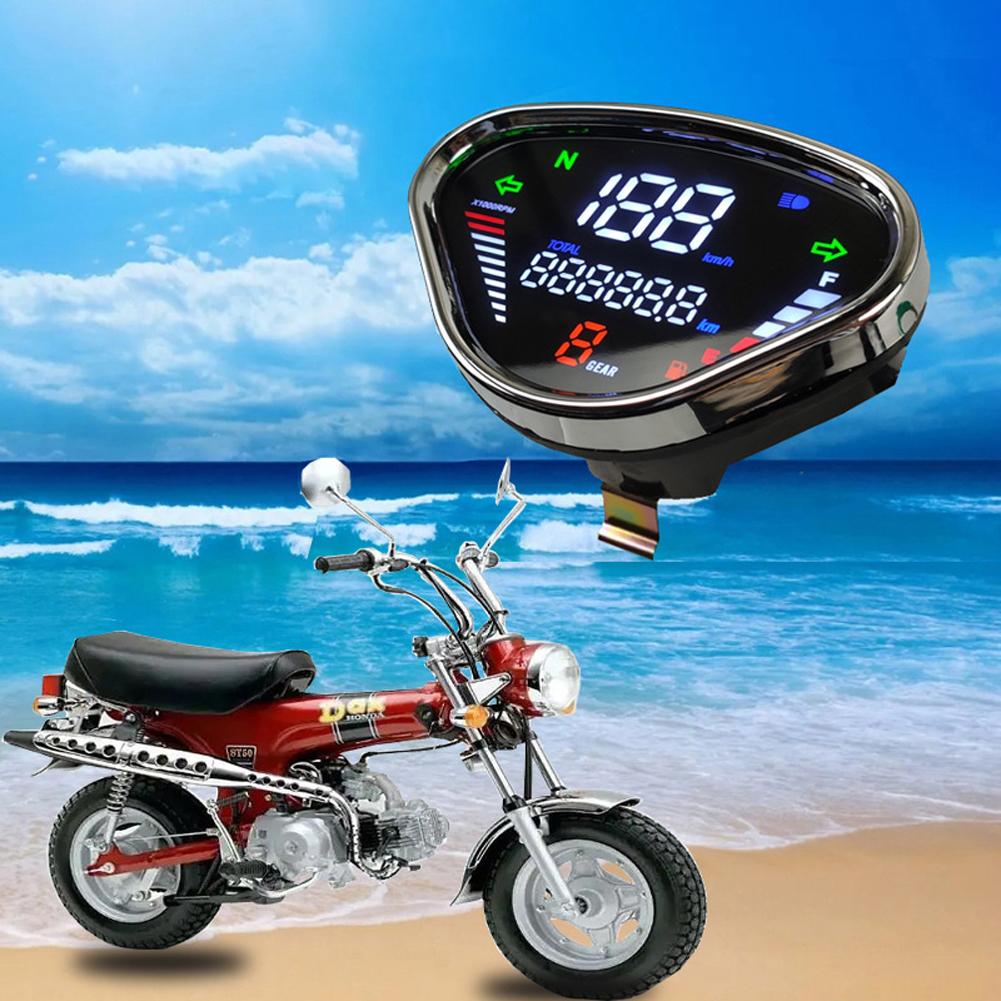Motorcycle Meter 12V LED Instrument Assembly LCD Display Digital Speedometer Tachometer Waterproof for Honda DAX 70 CT50 CT70