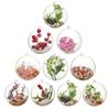 5Pcs 4/5/6/7/8Cm Transparent Open Plastic Christmas Decorations Ball Clear Bauble Ornament Gift Present Box Party Decoration