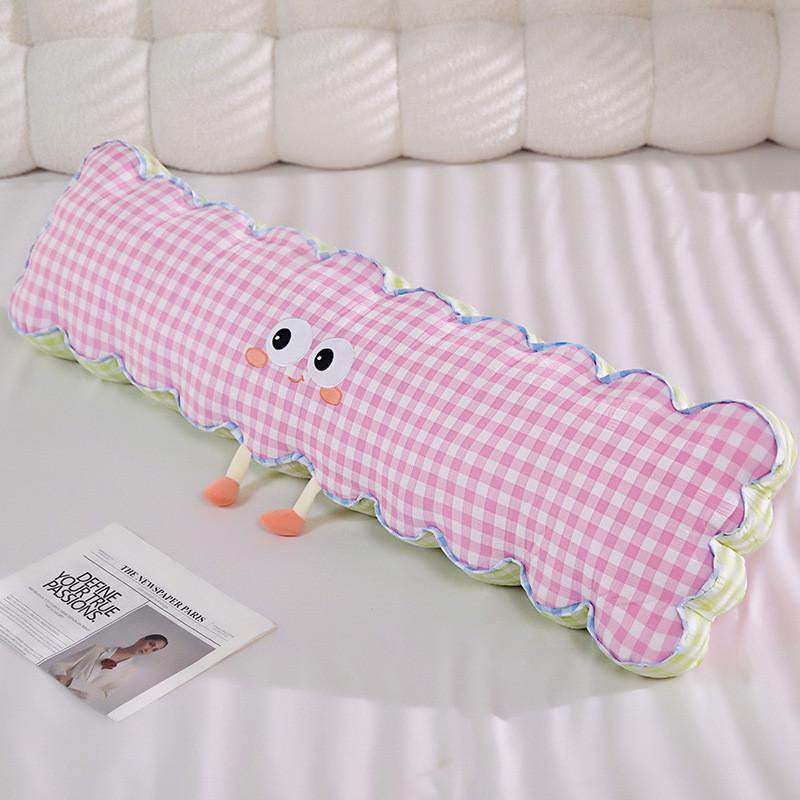 Мультяшный Стиль Сетчатый Узор Тело Беременной С Молнией Моющийся Чехол Для Комфортного Сна