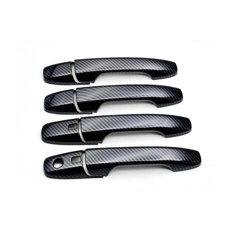 For Toyota Yaris Ativ AC100 Car Accessories ABS Chrome Door Handle Cover With Smart Key Hole Catch Cap Trim Molding