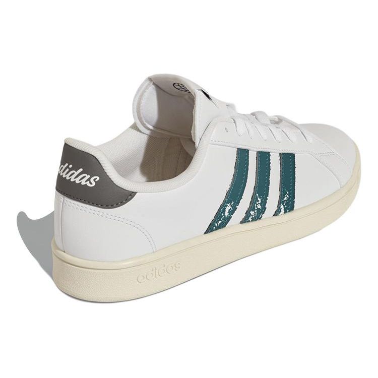 adidas Neo Grand Court Court Beyond Прочные Легкие Низкие Кроссовки Мужские Кроссовки Белый Зеленый GW1096
