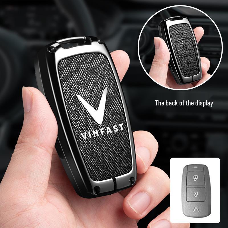 Vinfast Vietnam Car Key Case for Zhonghua V5/VF8 VF3/5/9 High-End Key Bag with Buckle for Men