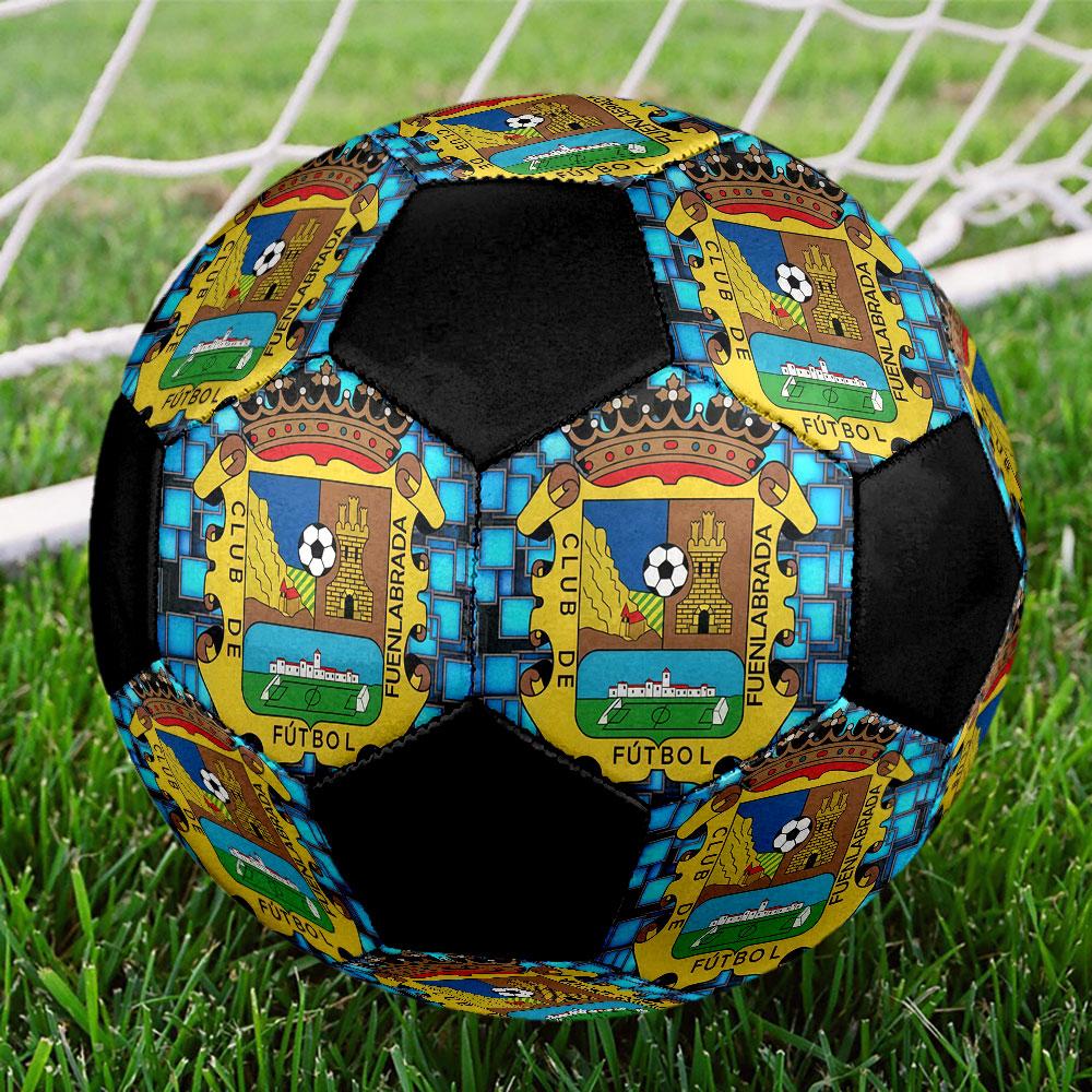 1PC Fuenlabrada size 5 soccer ball PrahaIndoor Soccer Ball Colorful All Ages Machine Stitched PVC Competition Ready Durable High-Bounce