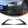 Для Mazda MX-5 Miata ND 2016+ Передний спойлер-нож на бампер Боковой спойлер-нож Модификация решетки Комплект обвеса кузова автомобиля Глянцевый черный