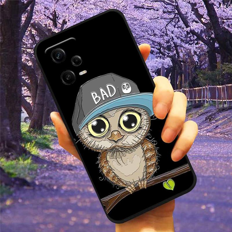 3D чехол для Xiaomi Poco X5 5G Чехол PocoX5 Рельефный Тисненый Силиконовый Мягкий Телефон Coque Funda Для XIAOMI POCO X5 Pro 5G Capa X 5 Сова