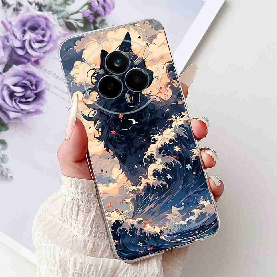 Чехол для Realme 14 Pro 5G RMX5056 Новый модный стиль Мягкий силиконовый чехол из ТПУ для Realme 14Pro+ 14Pro Plus 5G RMX5051 Защитный корпус-бампер
