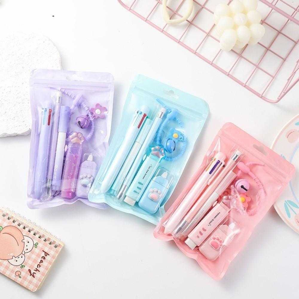 11pcs/set 11-in-1 Stationery Set School Supplies Kit Ballpoint Pen Kawaii Correction Tape Students