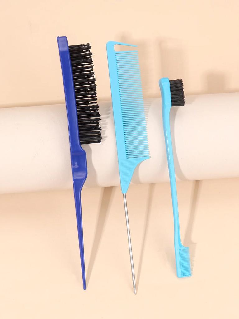 3/12 шт. двухсторонняя щетка для края волос, набор расческа для укладки волос, аксессуары для кистей для управления, щетка для линии волос, расческа для укладки, перегородка, расческа