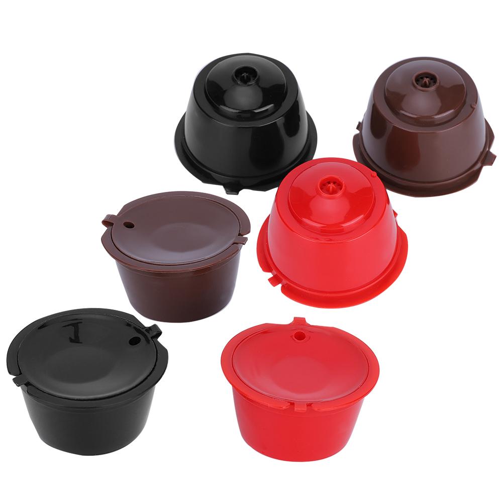 Многоразовая заправляемая кофейная капсула с фильтром-чашкой и набором ложек-кистей для кафе Dolce Gusto