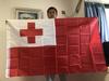 SKY FLAG Национальный флаг Тонга 90x150 см Высококачественный полиэстер Подвесной к флагштоку Флаг-знамя Тонга для домашнего декора