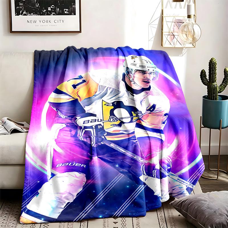 Pittsburgh Penguins Theme Blanket Suitable For Beds Sofas And Camping Perfect For Both Men And Women Comfortable Bedding All Year Round