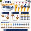 6/30PCS Space-Themed Numbered Pencil Toppers Reusable Pencil Labels  Classroom Organization