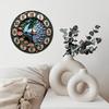 Industrial Loft 10 Inch Wood Wall Clock Combining Wood and Iron Elements