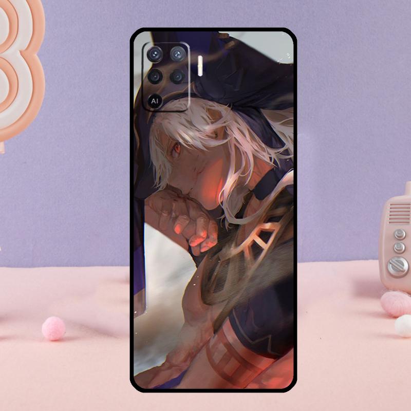 Чехол для телефона Genshin Impact Cyno для Oppo A80 A60 A40 A94 A54 A98 A78 A18 A38 A58 A16 A76 A96 A17 A77 A74 A57S A15