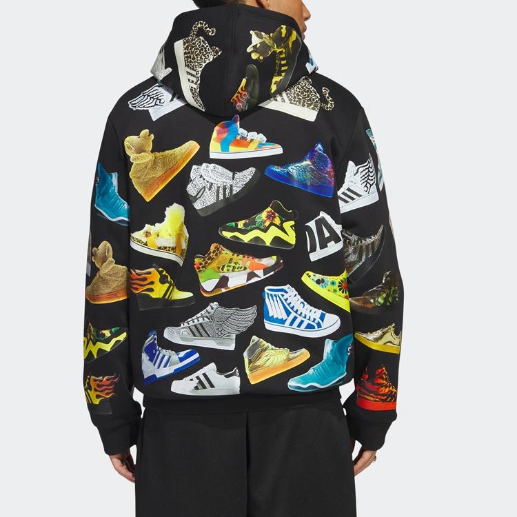 adidas Худи из Архива Джереми Скотта 'Черный' Мужское IA0097