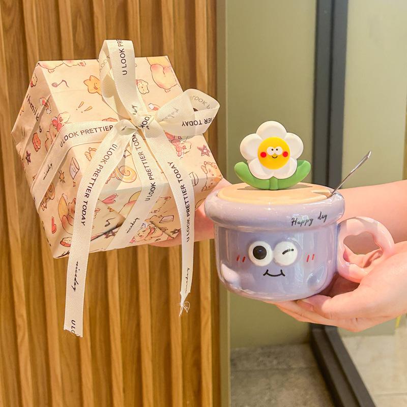 Подарок на выпускной Милая чашка с ручной росписью цветов для одноклассников и учителей Керамическая чашка Чашка для кофе и воды Кружка Сувенир