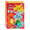 Hallmark Pokemon Pop-up Birthday Cards for Kids (Pikachu, Zetortoise, Charmander, Bulbasaur)