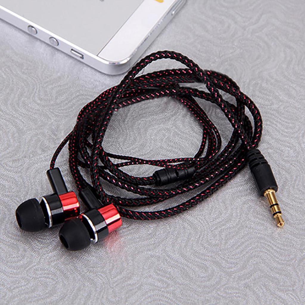 Bass Stereo In-Ear Earphone Wired Headphone Earbud Metal Headset for Phone PC