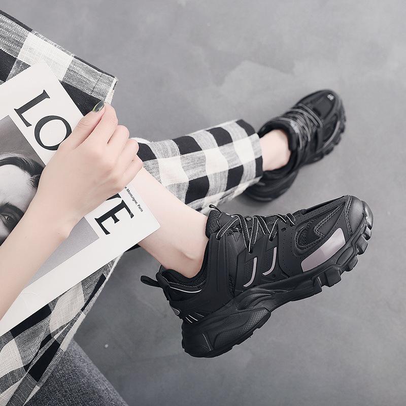 Брендовые дизайнерские черные серые женские кроссовки, модные новые мужские дышащие массивные кроссовки, милые розовые туфли для папы, модная повседневная обувь