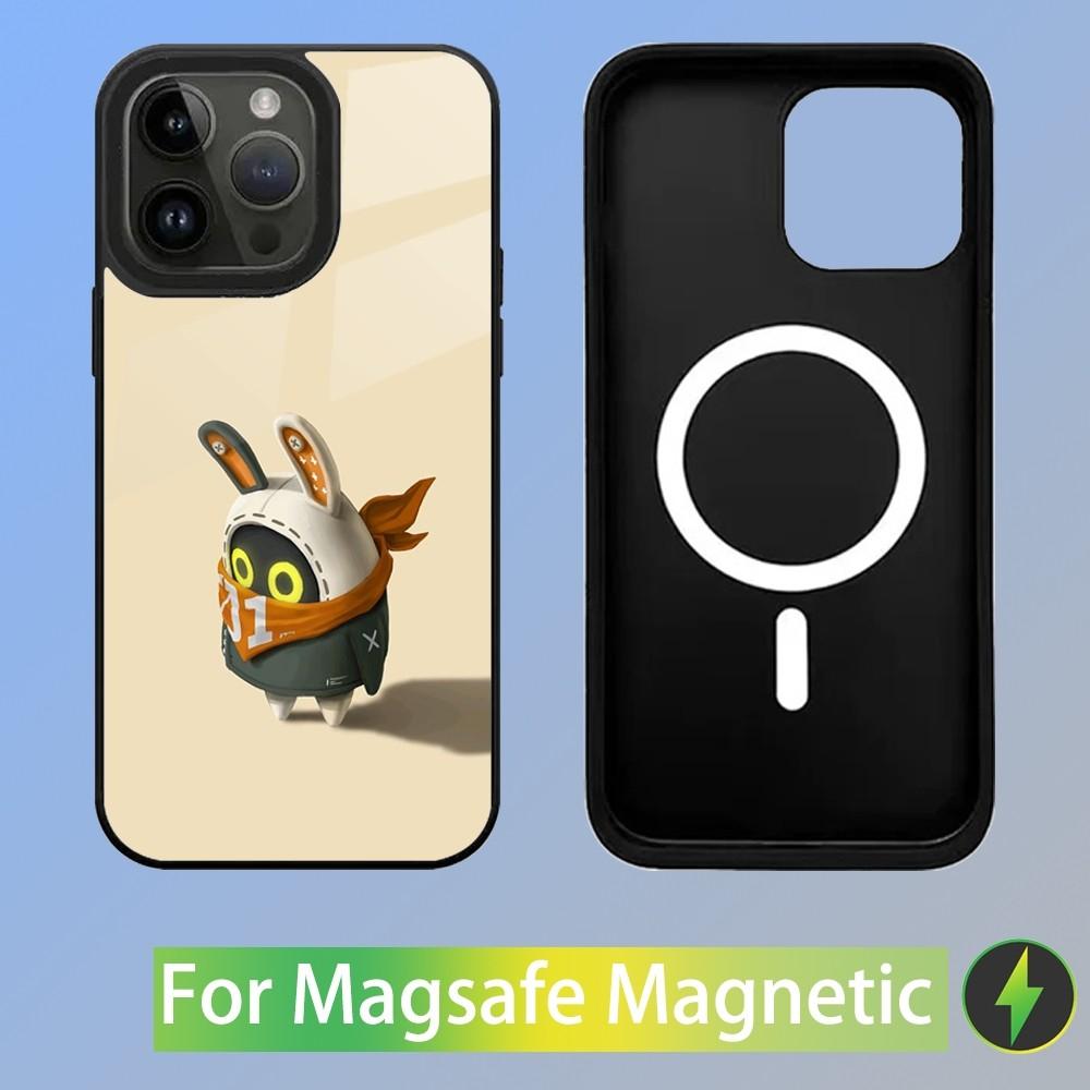 Zenless Zone Zero ZZZ Чехол для телефона Bangboo для iPhone 16,15,14,13,12,11,Plus,Pro,Max Mini Magsafe Магнитная Беспроводная Зарядка