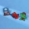 Super Hero Series Enamel Brooch Alloy Badge Decorative Pin for Clothing Backpack Bag Accessory Best Selling Trendy Badge for Outfit