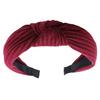 Knotted Headband for Women Fashion Knitted Fabric Hairhoop High Skull Wide Headband for Face Washing and Daily Skincare