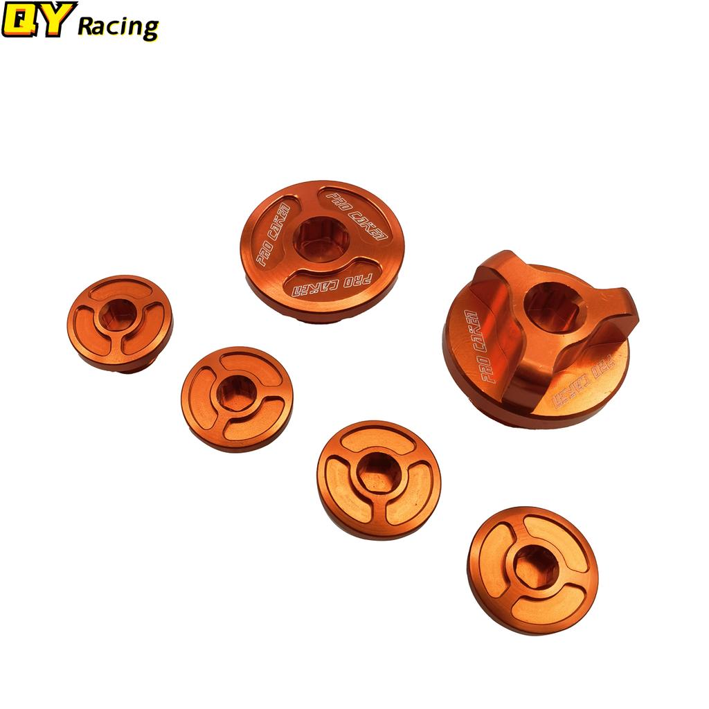 6 шт., набор болтов с масляной пробкой для мотоцикла, набор болтов для NC250 NC 250CC, охлаждающий воду двигатель Kayo K6 T6 BSE BOSUER, велосипед для бездорожья