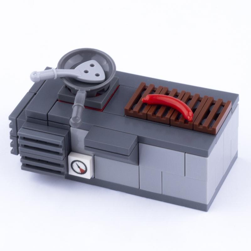 MOC Городской Дом Мебель Набор Строительных Блоков Туалет Аквариум Кровать Пианино Телевизор Диван Кушетка Маятниковые Часы Кухонная Стойка Кирпичики Игрушки