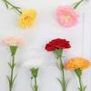 5 Pcs Artificial Faux Silk Carnation Picks 11.4" Fake Carnation Flowers with Stem for Wedding Home Table Centerpieces Floral Arrangement Decor