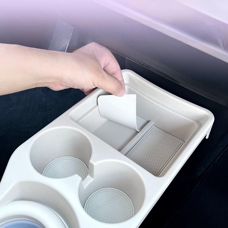 Under Screen Tunnel Storage Expansion Box for NIO Firefly Center Console Cup Holder Rack Interior Modification