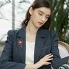 Элегантная женская брошь в виде цветка лотоса, Цветочная брошь для влюбленных, Нагрудный цветок на пальто, Эмалевые значки, Модное украшение для платья, Свадебная бижутерия, Подарок