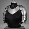 Handmade Medieval Arm Armor Set Gauntlets Pauldrons LARP Cosplay Costume